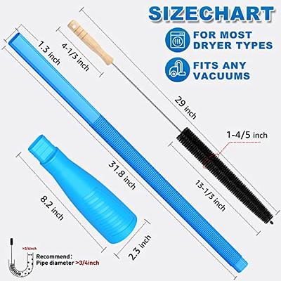 3pcs/set, Dryer Vent Cleaning Kit, Dryer Vent Vacuum Attachment, Bendable  Dryer Lint Removal Tool, Dryer Lint Screen Cleaning Hose, Universal Adapter