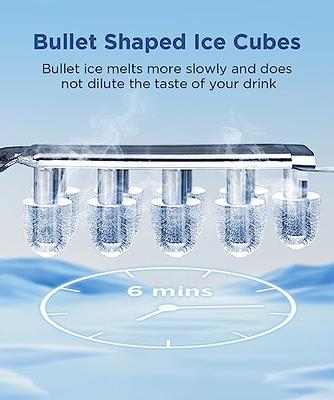 Nugget Countertop Ice Maker with Soft Chewable Pellet Ice,Pebble Portable Ice Machine with Self-Cleaning, 44Lbs/24H, Sonic Ice, One-Click Operation