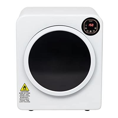 ROVSUN 110V Portable Clothes Dryer, High End Laundry Front Load Tumble  Dryer Machine with Stainless Steel Tub & Simple Control Knob for Apartment