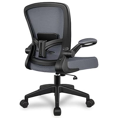 HOMREST Reclining Chair with Massage, Ergonomic Office Breathable Fabric  Executive Computer Chair w/Retractable Footrest, High Back Swivel Recliner