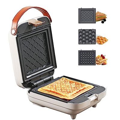 3 in 1 Breakfast Sandwich Maker Nonstick Panini Press Waffle Maker Bubble waffle  Egg puffs Electric Grill with Non-stick Coating & Removale Plates - Yahoo  Shopping
