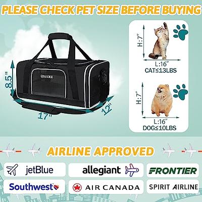  Pnimaund Cat Carrier Large Pet Carrier Soft Dog Carrier with  Lockable Zippers [2023New] Cat Carriers for Medium Large Cats Under 25 Lbs  Collapsible Pet Travel Carrier-Grey : Pet Supplies