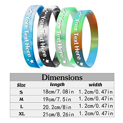 Custom Silicone Wristbands Bulk 1/5/25/50/100 ct Personalized Rubber  Bracelet Customizable Silicone Bracelets for Events Support Fundraisers -  Clip Art Library