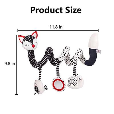 Car Seat Toys Baby Toys 0-3 Months Infant Toys Spiral Stroller  Toys, Newborn Toys Black and White Baby Toys, High Contrast Baby Toys for  Crib Mobile, Baby Toys Gift for 0