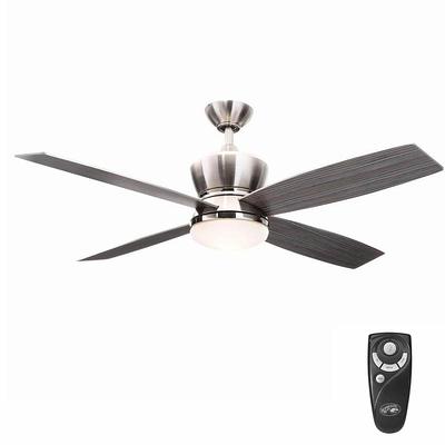 84 Ultra Breeze Brushed Nickel LED Wet Ceiling Fan with Remote