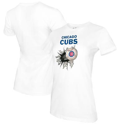 Women's Tiny Turnip White Chicago Cubs Baseball Tear T-Shirt - Yahoo  Shopping