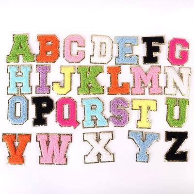 Embroidered Alphabet Patch Letter A Z Iron on Patches Name Patch