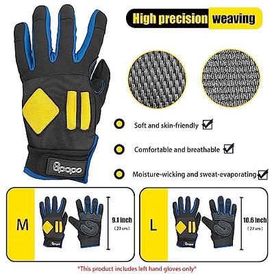 FREETOO Mechanic Work Gloves, [Full Palm Protection] [Excellent Grip] Working  Gloves with Padded Leather for Men Women, Knuckle Impact Absorption  Breathable Touchscreen Construction Gloves-2 Pair - Yahoo Shopping