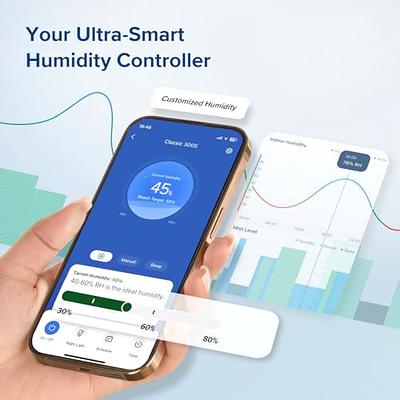 Levoit 6L Smart Warm and Cool Mist Humidifiers for Home Bedroom, 60H Runtime and Auto Customized Humidity for Large Room, Schedule, Easy Top Fill