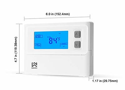 EconoHome Non-Programmable Thermostat for Home - Heat & Cooling Temperature  Control - Easy to Install - Digital Thermostat for Central Gas, Oil,  Electric Furnaces, Single Stage Systems 