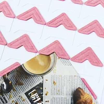 Photo Corners Self Adhesive Stickers for DIY Scrapbook Photo Album Trip Journal Memory Book or Dairy (240 Pieces Multicolored)