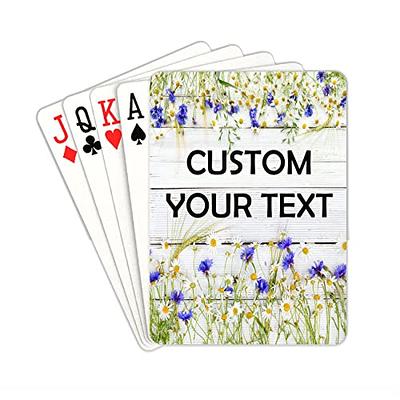 Black Playing Cards Custom Playing Cards with Photo Personalized