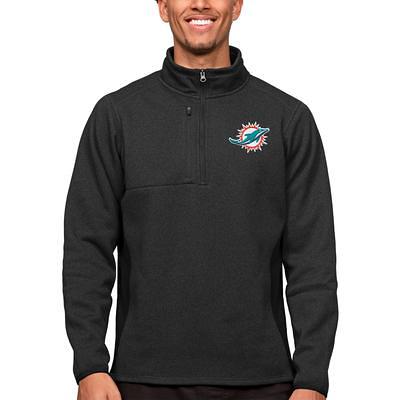 Miami Dolphins Sideline Men's Nike NFL 1/2-Zip Hooded Jacket.