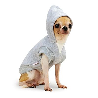  Dog Sweater Hoodie Winter Puppy Hoodies for Small Dogs Boy  Girl Teddy Fleece Pet Sweatshirt Clothes Outfits Cold Weather Dog Coat Warm  Cat Apparel for Chihuahua Yorkie Clothing (Medium, Blue) 