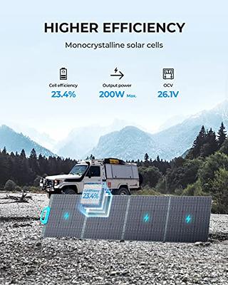  BLUETTI Solar Generator AC180 with 2 PV200 Solar Panel  Included, 1152Wh Portable Power Station w/ 4 1800W (2700W Surge) AC  Outlets, LiFePO4 Emergency Power for Camping, Off-grid, Power Outage 