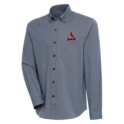 Men's Antigua Navy/White St. Louis Cardinals Compression Long Sleeve Button-Down  Shirt - Yahoo Shopping