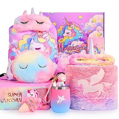 BESTISUR Unicorns Gifts for Girls with Automatic Flashing LED When Opening  The Lid 3,4,5,6,7,8 Year Old Girl Gifts for Birthday, Christmas, Easter