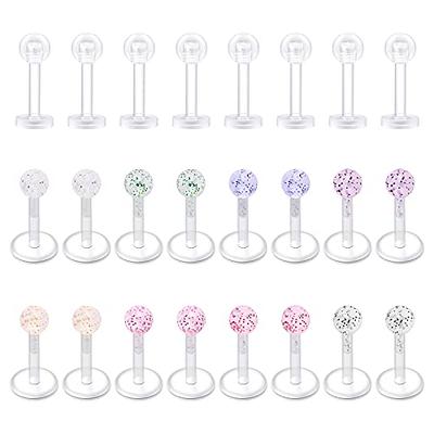 D.Bella 16g Plastic Lip Rings for Women Flexible Acrylic Labret Ring Clear Lip  Ring Bioflex Push-in Lip Piercing Retainer Tragus Retainer Clear Helix Cartilage  Earring Stud Piercing 6mm - Yahoo Shopping