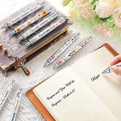 Qeeenar 50 Pcs Bible Verse Ballpoint Pens Christian Pens