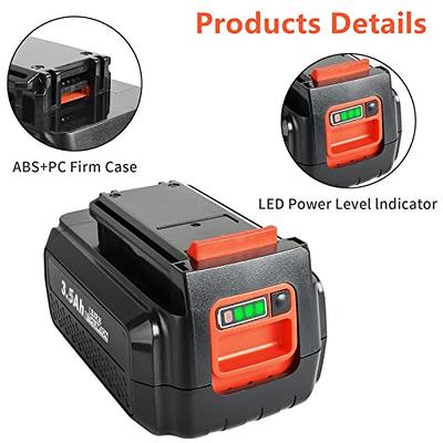 36V/40V MAX Battery Fast Charger Replacement for Black and Decker LCS36  LCS40 Compatible with Black and Decker 36V 40V Max Lithium Ion LBX2040  LBXR36