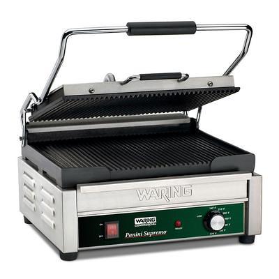 Star GX10IG Single Commercial Panini Press with Cast Iron Grooved