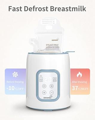 Baby Bottle Warmer for Breastmilk - 5-in-1 Feeding Bottle Warmers for All  Bottles, Food Jars, and Breastmilk Bags - Smart Accurate Temperature