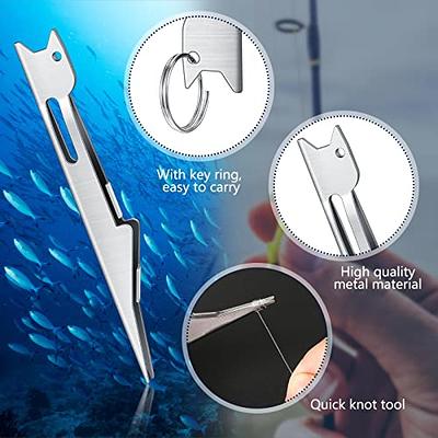 HOOK-EZE 2023 Updated Design Fishing Gear Knot Tying Tool Pack Of 2 Protect  From Fish Hooks Tie Fishing Knots Easily Cool Gadgets Ice & Fly Fishing