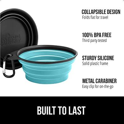 Travel Big Dog Bowl with Carabiner TEAL