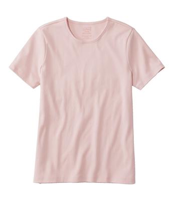 Women's Pima Cotton Tunic, Three-Quarter-Sleeve Splitneck