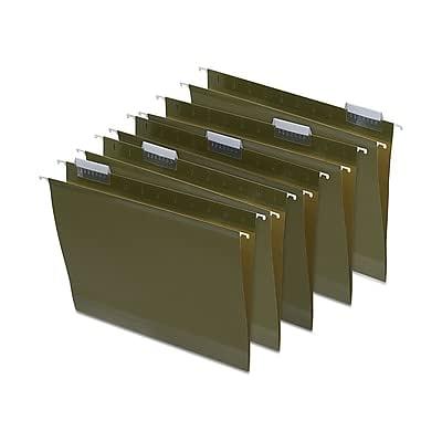 Staples Hanging File Box, Snap Lid, Letter/Legal Size, Clear