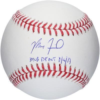 Ozzie Albies Autographed & Inscribed MLB Debut Baseball