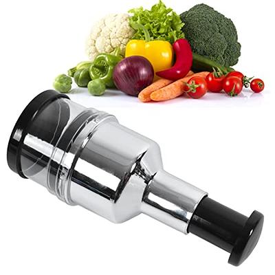 Stainless Steel Hand Press Food Shredder Slicer Pepper Chopper