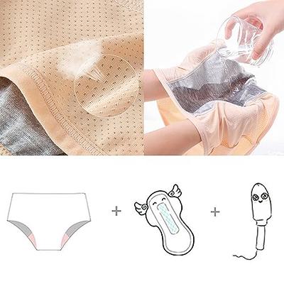 FELEA High Waisted Leak Proof Comfort Panties, Cotton Comfort