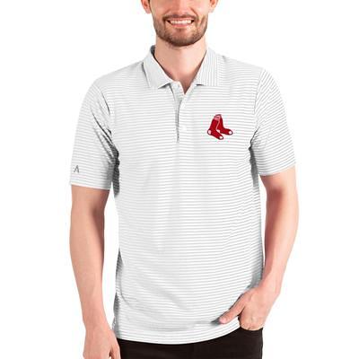 Men's Antigua White/Gray Boston Red Sox Groove Polo - Yahoo Shopping