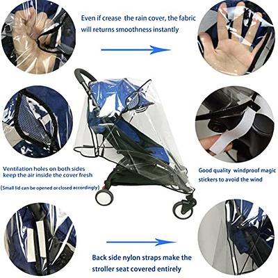 Stroller Rain Cover Universal Stroller Cover for Toddler Umbrella Stroller,Compact  Travel Stroller,LLUFO Waterproof Snow Wind Weather Shield,Food Grade EVA No  Odor - Yahoo Shopping