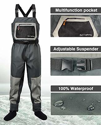 Dark Lightning Breathable Insulated Chest Waders, Perfect for 4 Seasons Fly  Fishing Stocking Foot Waders for Men and Women - Yahoo Shopping