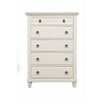 Alaterre Furniture Windsor 5-Drawer Driftwood Gray Chest of