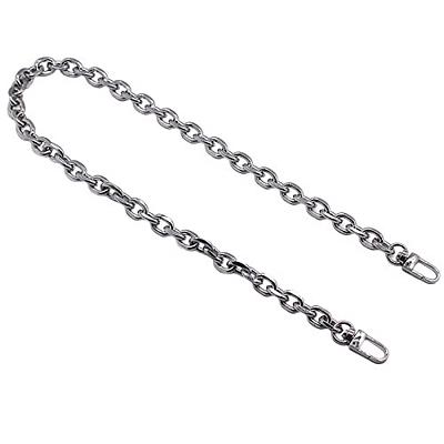 Steel Bag Chains 11mm DIY Detachable Replacement Purse Chain, Bag Belts  Straps for Handbags Handle Shoulder Crossbody Bag Chain (Color : Silver,  Size