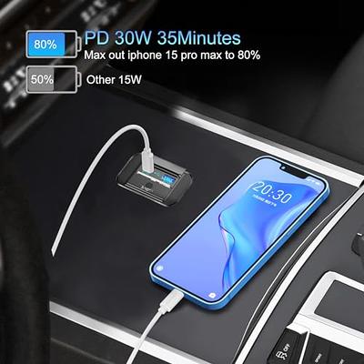 12V USB Outlet Type C Car Charger Socket Fast Charging–