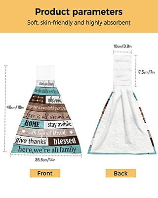 Pangeelia Kitchen Towels with Hanging Loop, Text Theme Texture Soft Absorbent  Hand Towels for Bathroom Bar Home Decor Vintage Country Wood Dish Towels  Reusable Washable Cleaning Cloth - Yahoo Shopping