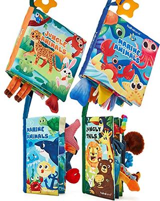  beiens Baby Books Toys, Touch and Feel Crinkle Cloth Book for  Infant Baby 0-3-6-12-18 Months, Early Development Interactive Stroller Soft  Toys, Shower Gifts Christmas Stocking Stuffers for Boys Girls : Toys