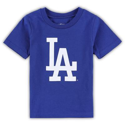 Infant Los Angeles Dodgers Tiny Turnip White Girl Teddy T-Shirt
