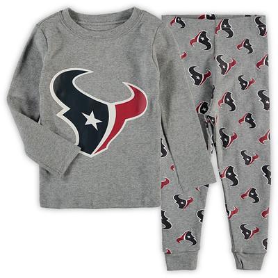 Preschool Boys and Girls Heathered Gray Dallas Cowboys Long Sleeve T-shirt  and Pants Sleep Set