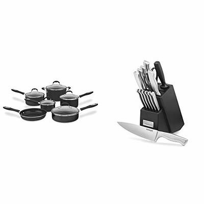 Farberware Edgekeeper Stainless Steel Knife Block Set 11 Piece, Stainless -  Yahoo Shopping