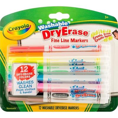 Crayola 985912 12-Count Washable Fine Line Dry Erase Marker - Yahoo Shopping