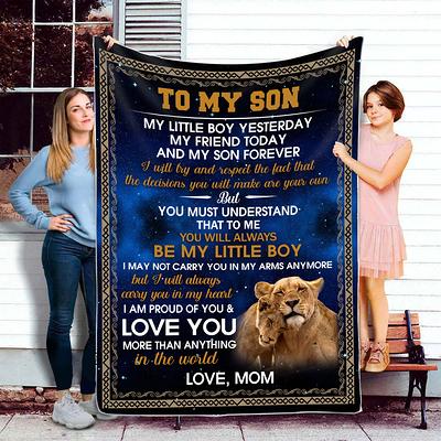 Personalized to My Mom Blanket - to My Mom Letter Blanket - Love Letter to  Mom from Son - Meaning Gift Birthday Mothers Day Christmas - Fleece Throw