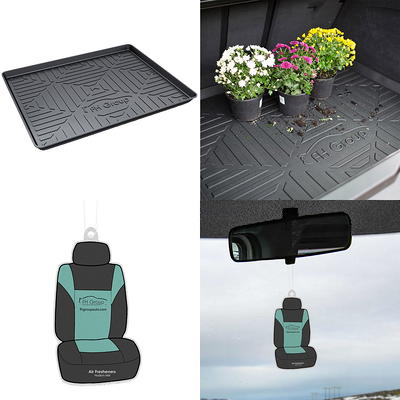 FH Group Climaproof Black Multi Purpose Non Slip 1 Piece 40 in. x 32 in. Rubber Car Cargo Tray