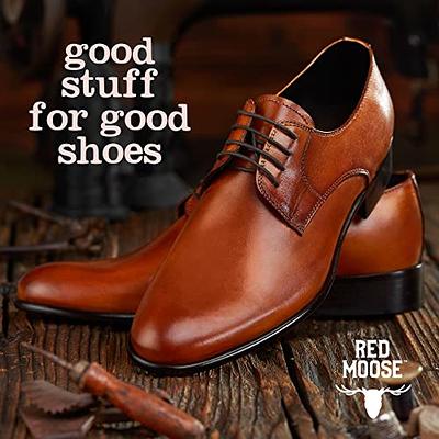 Red Moose Liquid Shoe Polish for Leather Dress, Boots, Shoes, and More, 4  oz White
