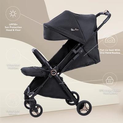 Qaba Lightweight Baby Stroller, Toddler Travel Stroller with One Hand Fold, Compact