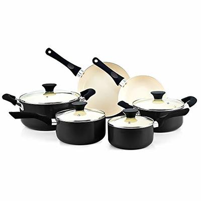 Tramontina 10 Piece Cold Forged Ceramic Cookware Set - Red 80110